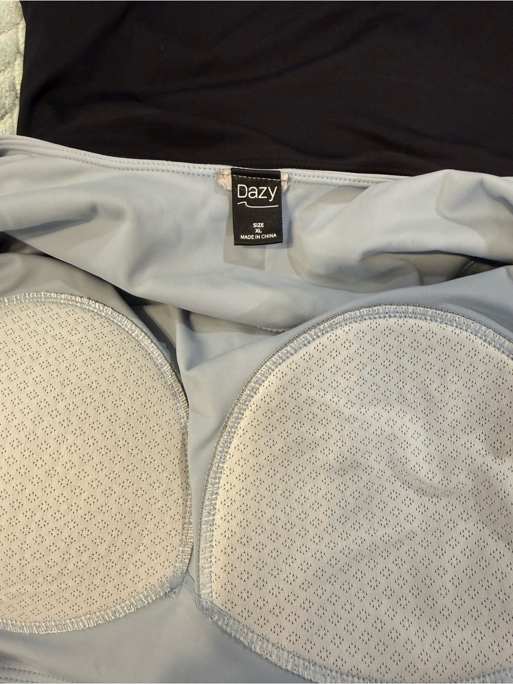 Pack of 2 Women’s Seamless Spaghetti Strap Crop Tops - Black & Light Blue - Picture 2 of 2
